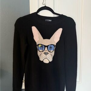 Aqua Black Cashmere Sweater